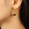 Wholesale Geometric 316L Stainless Steel Earrings Cold Style Electroplated For Women