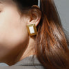 Wholesale Geometric Titanium Steel Earrings For Women With Electroplating Treatment