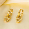 Wholesale Geometric Titanium Steel Electroplated Earrings For Women