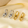 Wholesale Geometric Titanium Steel Electroplated Earrings For Women