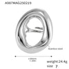 Wholesale Geometric Titanium Steel Electroplated Ferris Wheel Ring For Women And Men