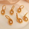 Wholesale Geometric 316L Stainless Steel Electroplated Minimalist Women's Earrings