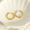Wholesale Geometric Titanium Steel Electroplated Open Ring Jewelry For Women