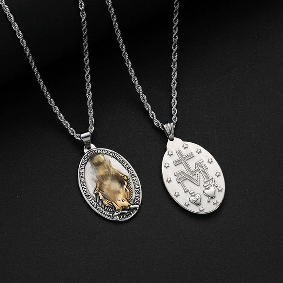 Wholesale Geometric Titanium Steel Electroplated Pendant Necklace For Men