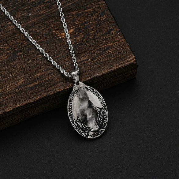 Wholesale Geometric Titanium Steel Electroplated Pendant Necklace For Men