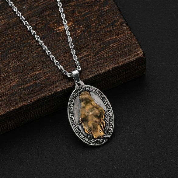 Wholesale Geometric Titanium Steel Electroplated Pendant Necklace For Men