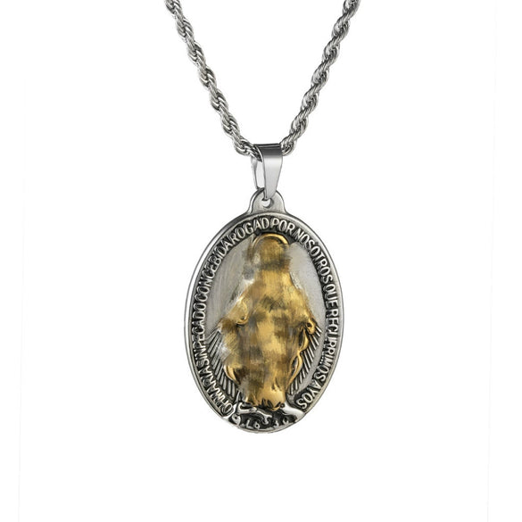 Wholesale Geometric Titanium Steel Electroplated Pendant Necklace For Men