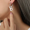 Wholesale Geometric 316L Stainless Steel Goldplated Earrings Exaggerated Stylish Niche Creative Design