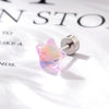 Wholesale Geometric Titanium Steel Manual Processing Sweet Women's Pentagonal Star Earrings