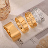 Wholesale Geometric 316L Stainless Steel Multi Layer Bright Bracelet With Water Drop Stitching And Electroplating Design