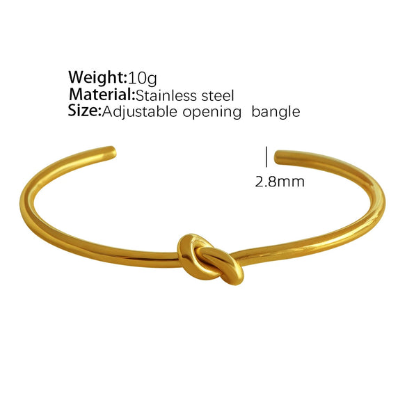 Wholesale Geometric 316L Stainless Steel Open Cshaped Bracelet With French Retro Style And Electroplating Process