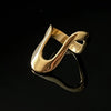 Wholesale Geometric Titanium Steel Ring For Women With Electroplating Treatment Non Fading Light Luxury Jewelry