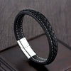 Wholesale Geometric Titanium Steel Woven And Polished Unisex Bracelet