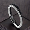 Wholesale Geometric Titanium Steel Woven And Polished Unisex Bracelet