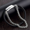 Wholesale Geometric Titanium Steel Woven And Polished Unisex Bracelet