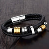 Wholesale Geometric Titanium Steel Woven And Polished Unisex Bracelet
