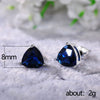 Wholesale Geometric Triangle Copper Zircon Earrings For Women