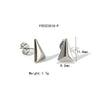Wholesale Geometric Triangle Tapered Titanium Steel Electroplated Earrings Simple And Fashionable Unisex Design