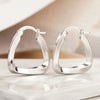 Wholesale Geometric Triangular Copper Earrings With Electroplating For Women