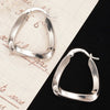 Wholesale Geometric Triangular Copper Earrings With Electroplating For Women