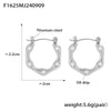 Wholesale Geometric U Shaped Oil Drop Titanium Steel Women's Earrings 18K Gold Plated Pvd