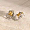Wholesale Geometric Ushape Stainless Steel Electroplated Earrings For Women