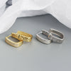 Wholesale Geometric Ushaped Micro Inlaid Zircon S925 Silver Electroplated Ear Buckle Jewelry For Women
