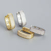 Wholesale Geometric Ushaped Micro Inlaid Zircon S925 Silver Electroplated Ear Buckle Jewelry For Women