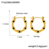 Wholesale Geometric Ushaped Oil Drop Titanium Steel And Stainless Steel Electroplated Earrings For Women