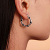 Wholesale Geometric Ushaped Oil Drop Titanium Steel And Stainless Steel Electroplated Earrings For Women