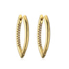 Wholesale Geometric Vintage Copper Plated Real Gold Zircon Earrings For Women