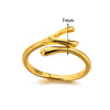 Wholesale Geometric Water Drop Double Knot Goldplated Copper Ring For Men And Women