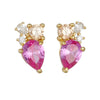 Wholesale Geometric Water Drop Zircon Sterling Silver Earrings For Women With Diamond Treatment