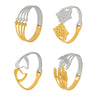 Wholesale Geometric Wide Hollow Stainless Steel Bracelet With 18K Gold Plated Electroplating