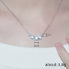 Wholesale Geometric Women's Necklace Copper Mixed Gemstone Setting Zirconia