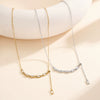 Wholesale Geometric Yshaped Electroplated Calendering Chain Pendant Necklace For Women