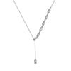 Wholesale Geometric Yshaped Electroplated Calendering Chain Pendant Necklace For Women
