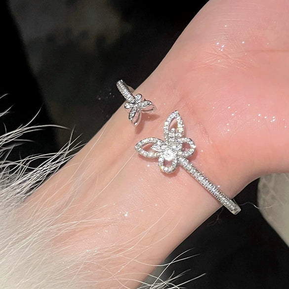 Wholesale Geometric Zircon Copper Bracelet Fashionable And Light Luxury Jewelry