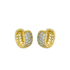 Wholesale Geometric Zircon Earrings Copper Alloy Electroplated For Women