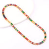 Wholesale Geometric Zircon Inlaid Copper Gold Plated Women's Cuban Chain Necklace