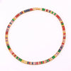 Wholesale Geometric Zircon Inlaid Copper Gold Plated Women's Cuban Chain Necklace