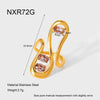 Wholesale Geometric Zircon Stainless Steel 18K Gold Plated Ring For Women