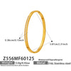 Wholesale Geometric Zircon Stainless Steel 18K Goldplated Women's Bracelet Set