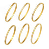 Wholesale Geometric Zircon Stainless Steel 18K Goldplated Women's Bracelet Set