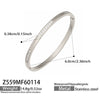 Wholesale Geometric Zircon Stainless Steel 18K Goldplated Women's Bracelet Set