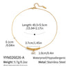 Wholesale Geometric Zircon Tbar Pendant Necklace Stainless Steel 18K Gold Plated For Women