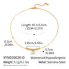 Wholesale Geometric Zircon Tbar Pendant Necklace Stainless Steel 18K Gold Plated For Women
