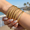 Wholesale Geometric Zirconencrusted Stainless Steel 18K Goldplated Women's Bracelet