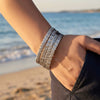 Wholesale Geometric Zirconencrusted Stainless Steel 18K Goldplated Women's Bracelet