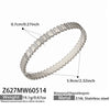 Wholesale Geometric Zirconencrusted Stainless Steel 18K Goldplated Women's Bracelet